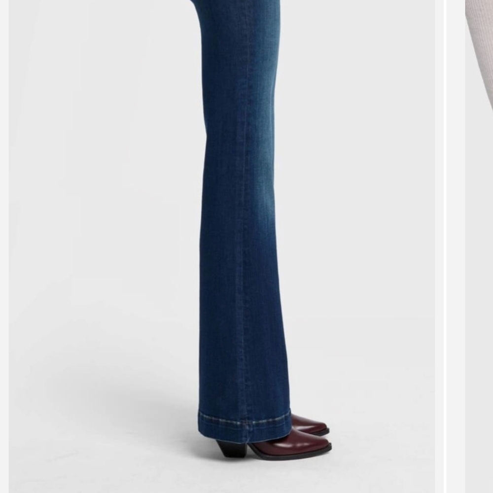 7 For All Mankind Dark Blue Flare Jeans